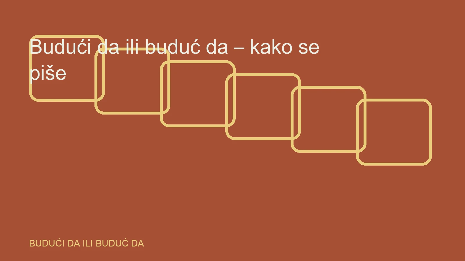 Urednička ilustracija za temu budući da ili buduć da